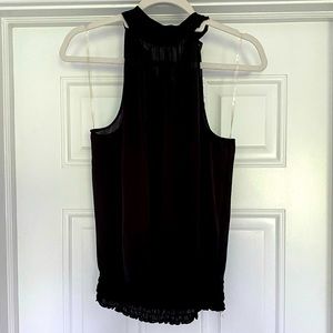 Halter top blouse with tie in the back.